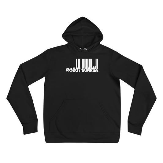 Unisex Hoodie, Robot Sunrise White Logo